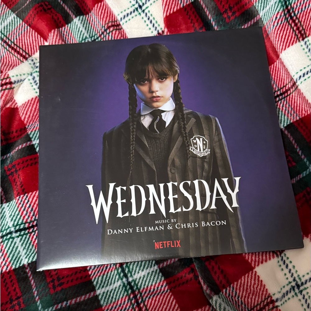Wednesday Season 1 soundtrack on vinyl record